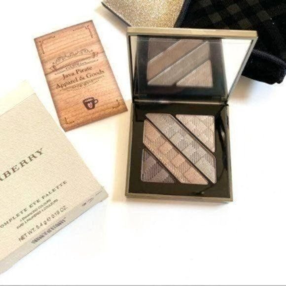 Burberry Other - Burberry Gold Quad Set Palette Compact Eyeshadow Plus Velvet Pouch and Brushes